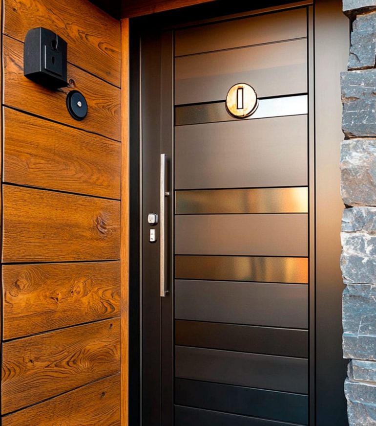 Installation de porte blindée