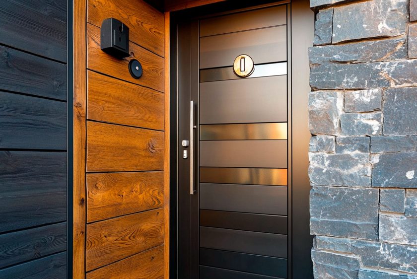 Installation de porte blindée